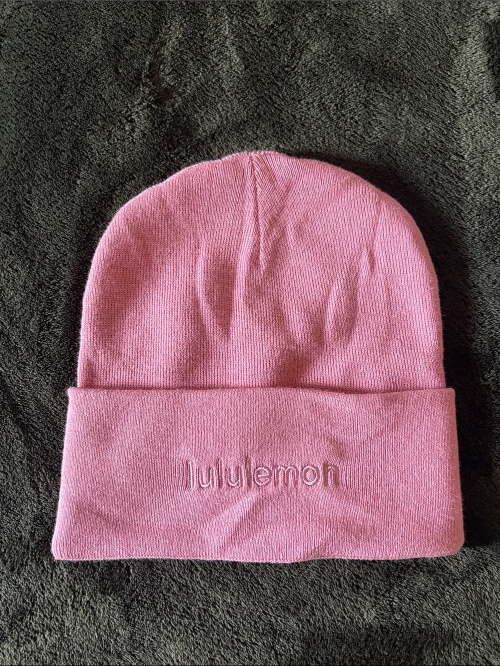 lululemon athletica Pink Fold-Over Knit Beanie